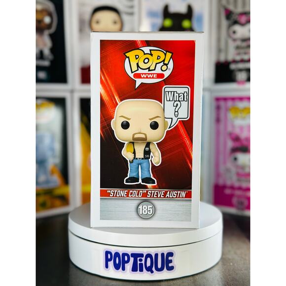 WWE Stone Cold Steve Austin (What?) Pop! Sayings Funko Pop! #185 - Picture 4 of 7